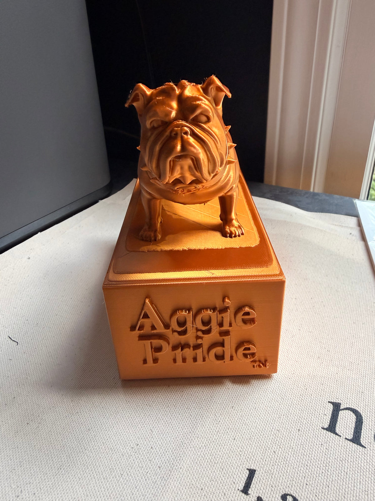 Aggie Bulldog - 3D Printed
