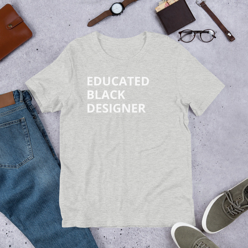 Educated Black Designer T-Shirt