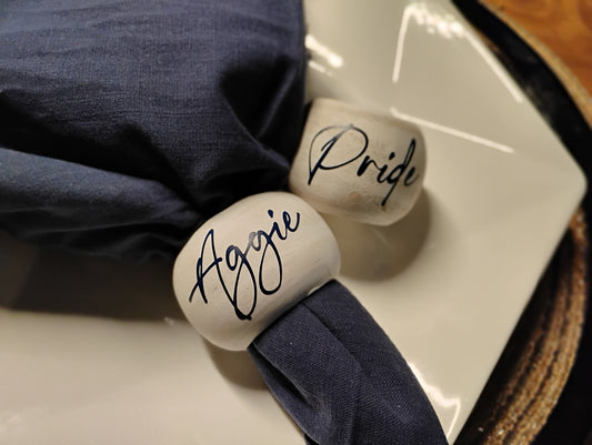 Aggie Pride Napkin Rings