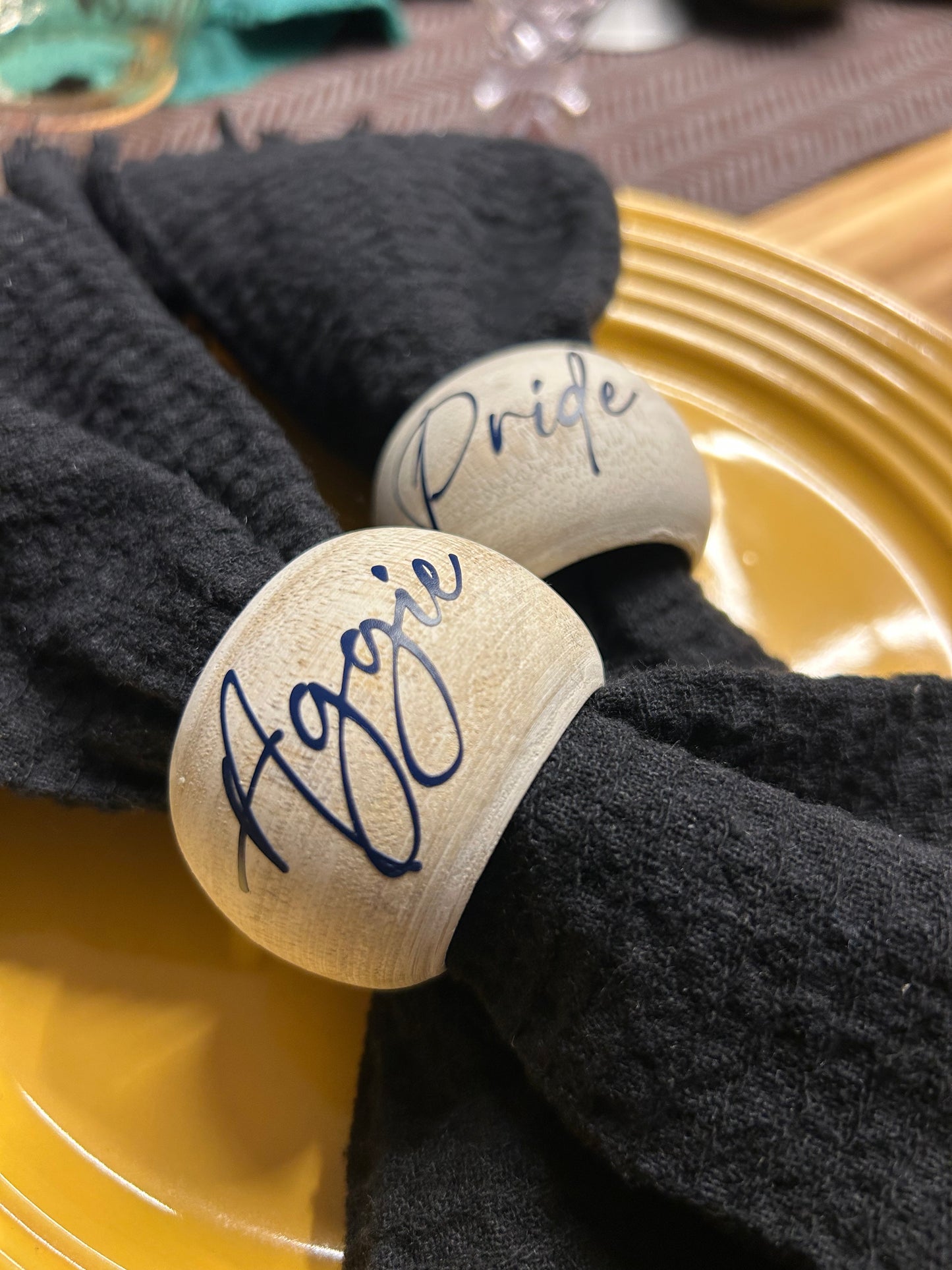 Aggie Pride Napkin Rings