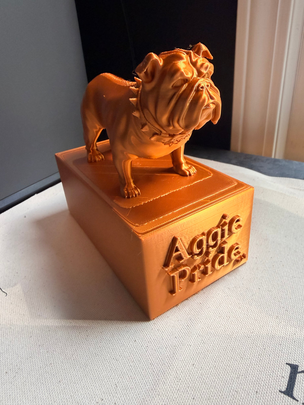 Aggie Bulldog - 3D Printed