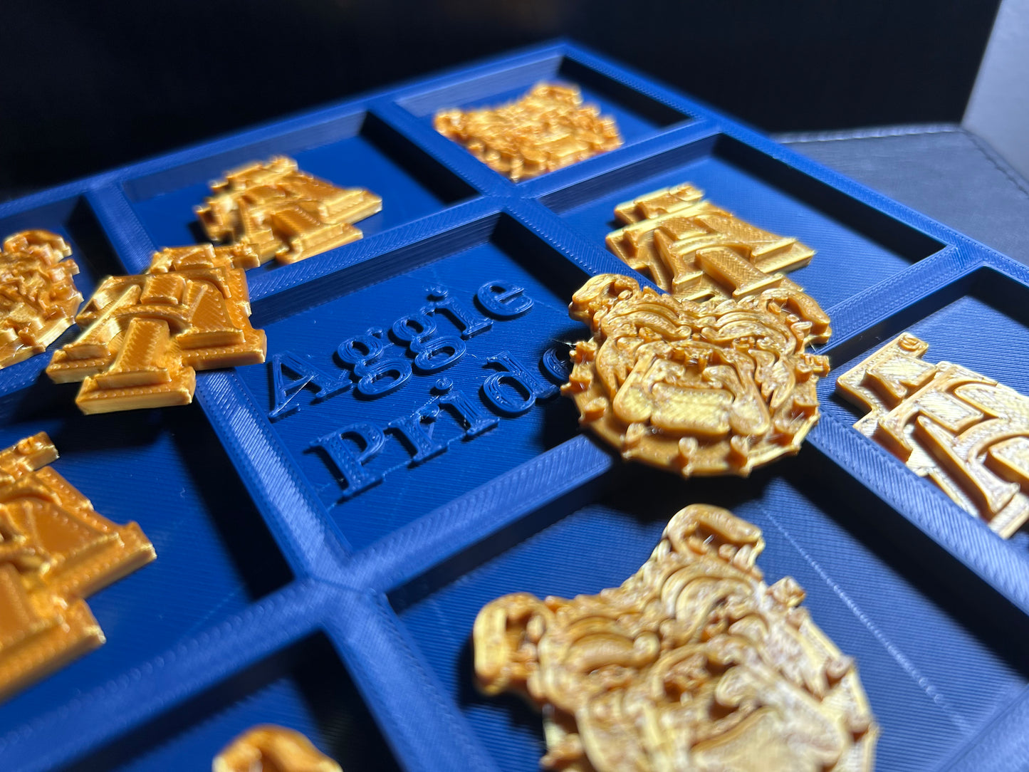 Aggie Tic Tac Toe Board - 3D Printed