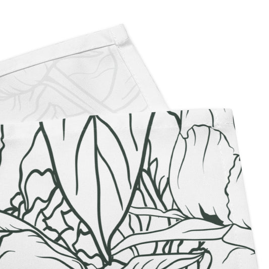 Black and white Cloth napkin set