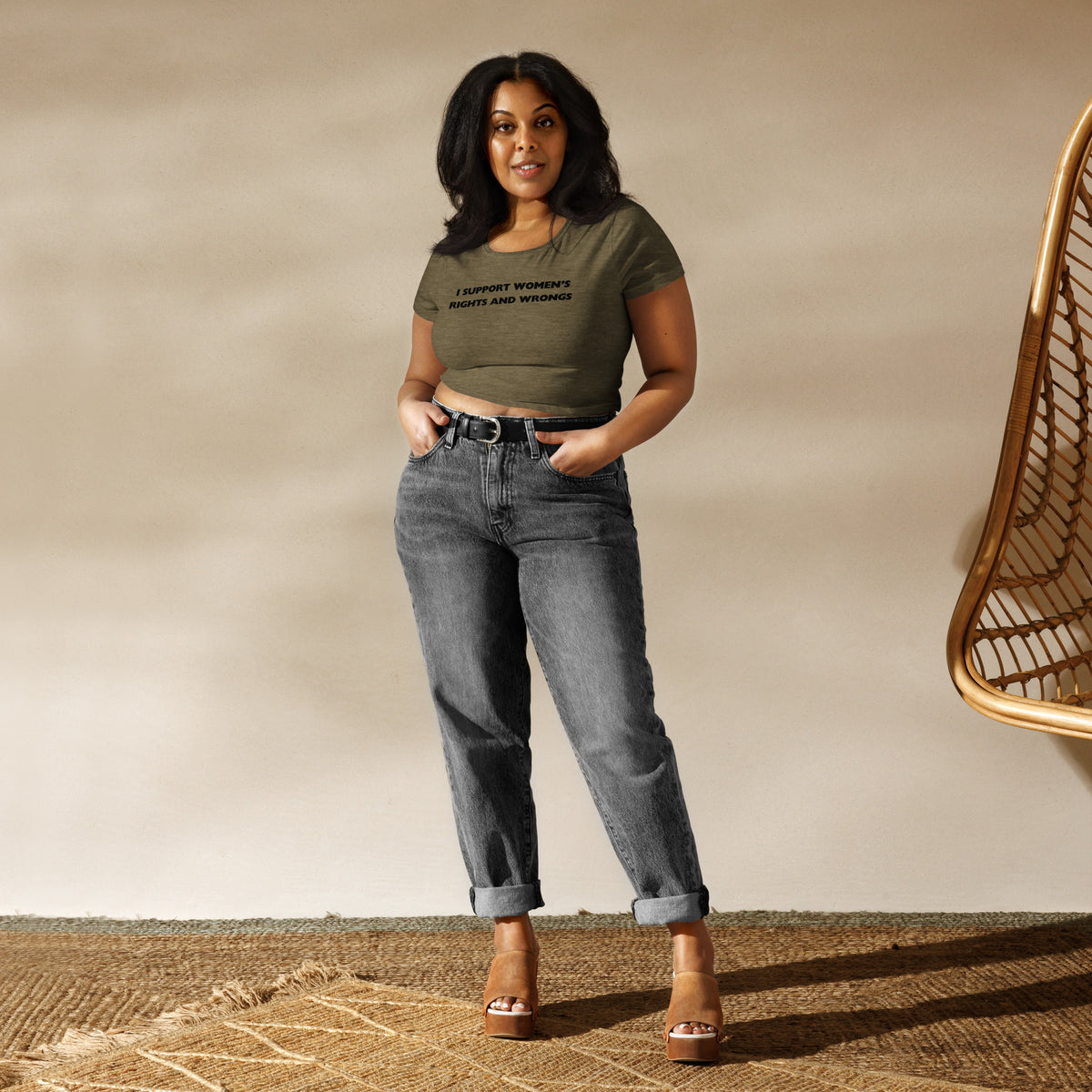 I SUPPORT Women’s Crop Tee