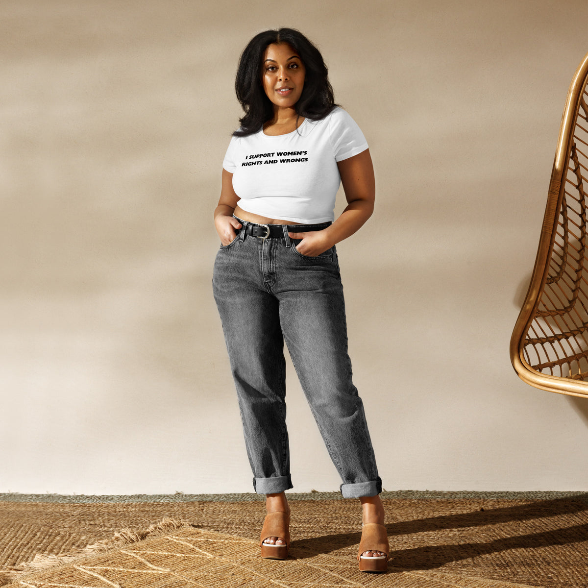 I SUPPORT Women’s Crop Tee
