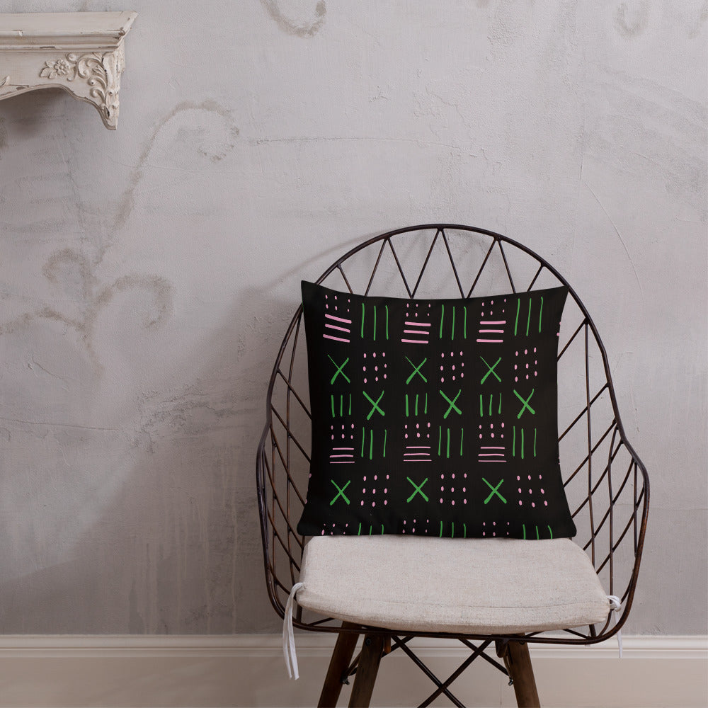 Oh so pretty throw pillow black