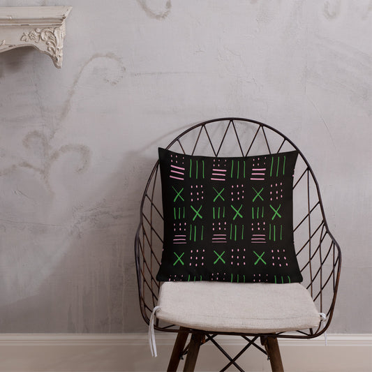 Oh so pretty throw pillow black