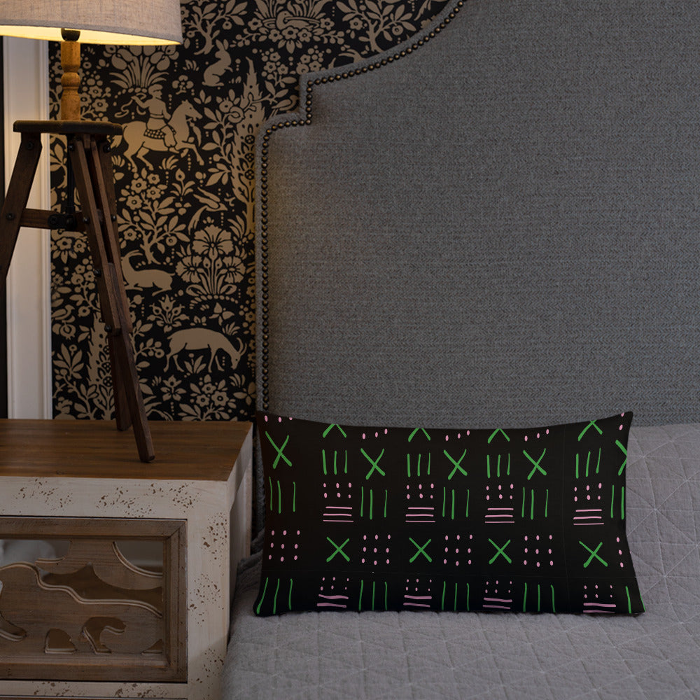 Oh so pretty throw pillow black