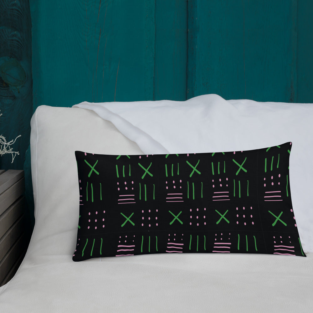 Oh so pretty throw pillow black