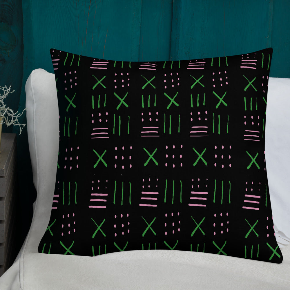 Oh so pretty throw pillow black