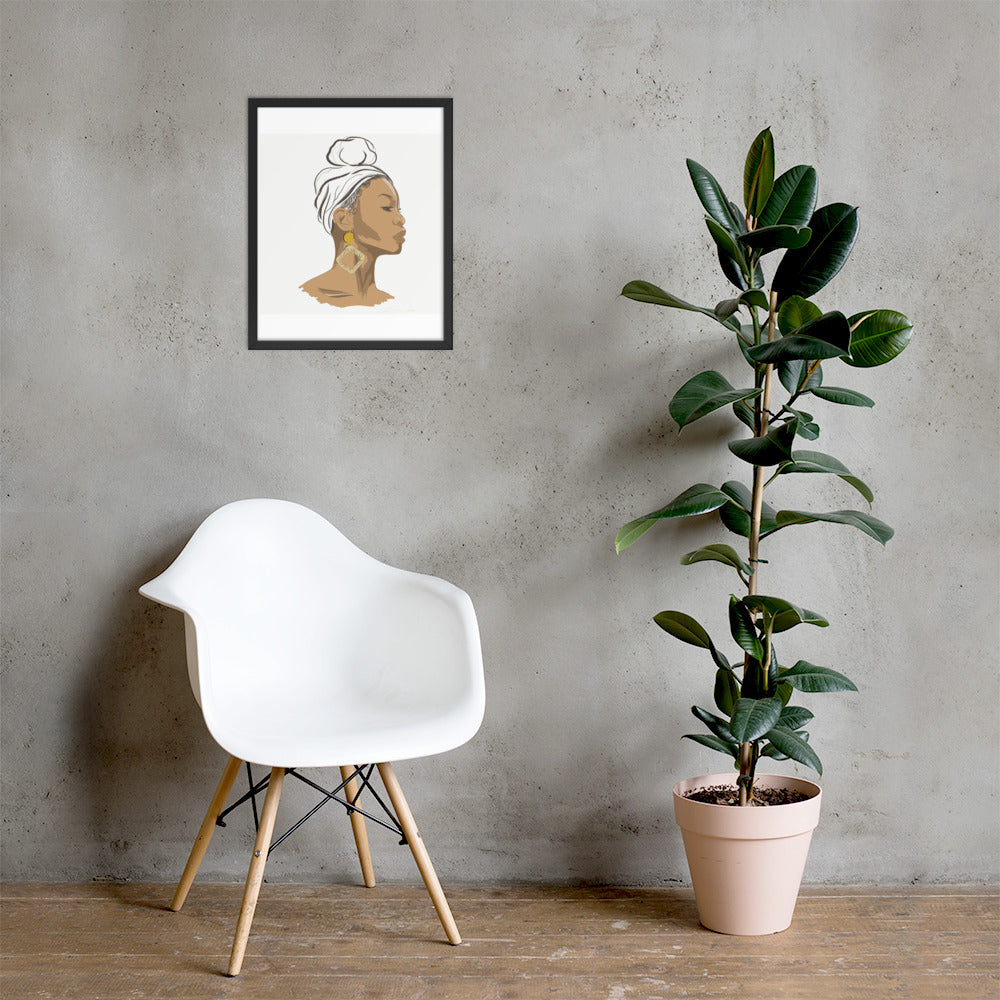 Framed Proud Black Beautiful Art