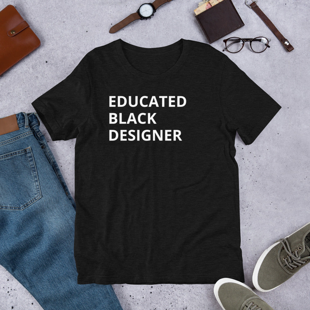 Educated Black Designer T-Shirt