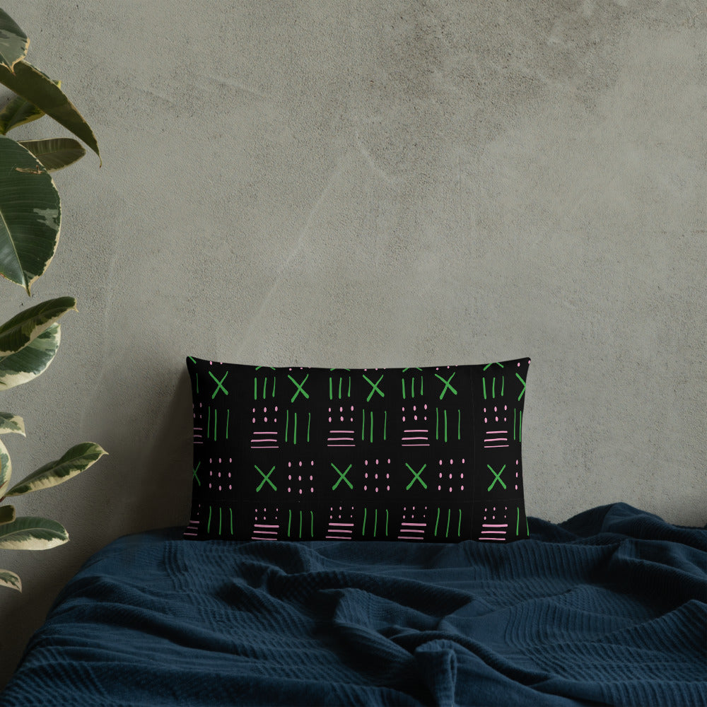 Oh so pretty throw pillow black