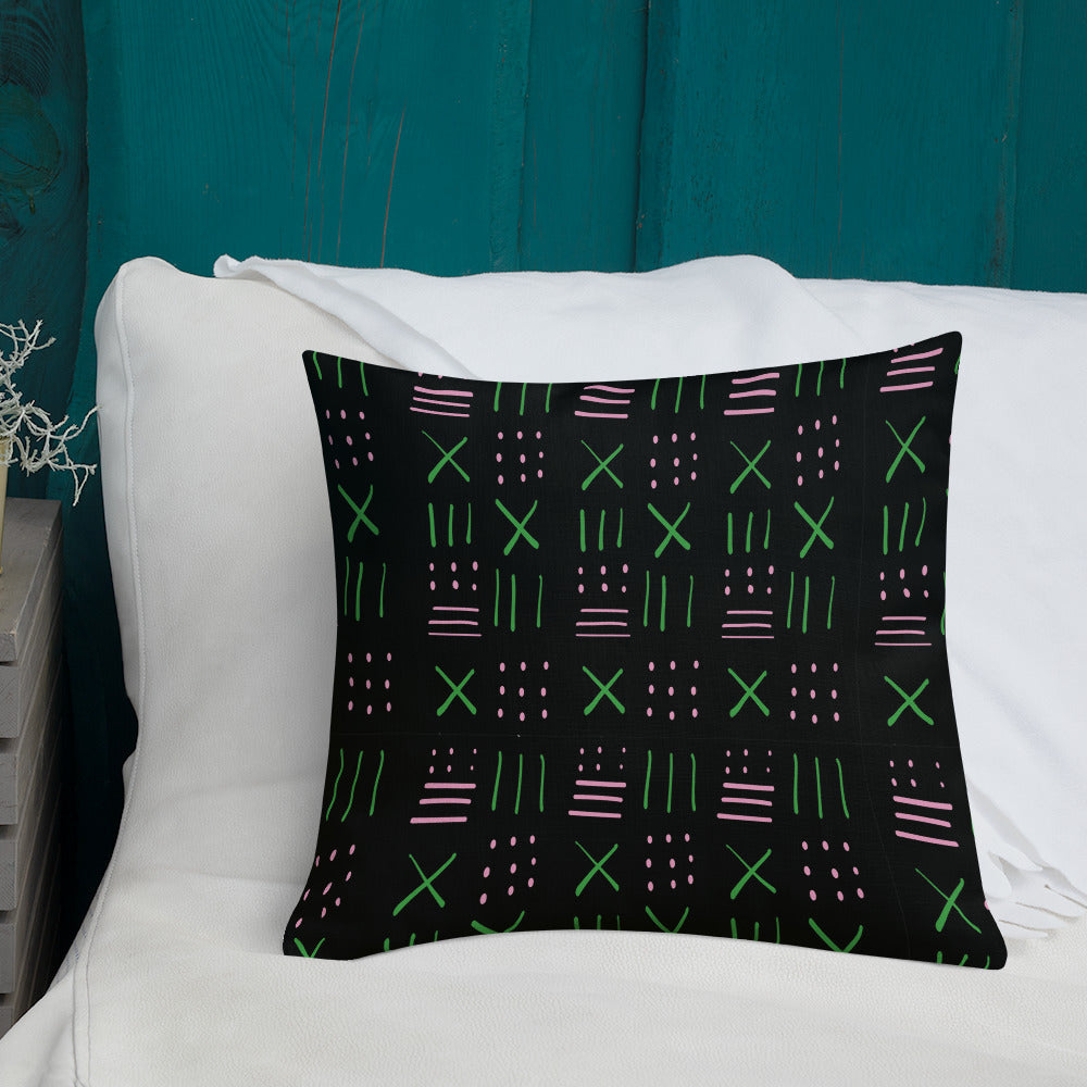 Oh so pretty throw pillow black