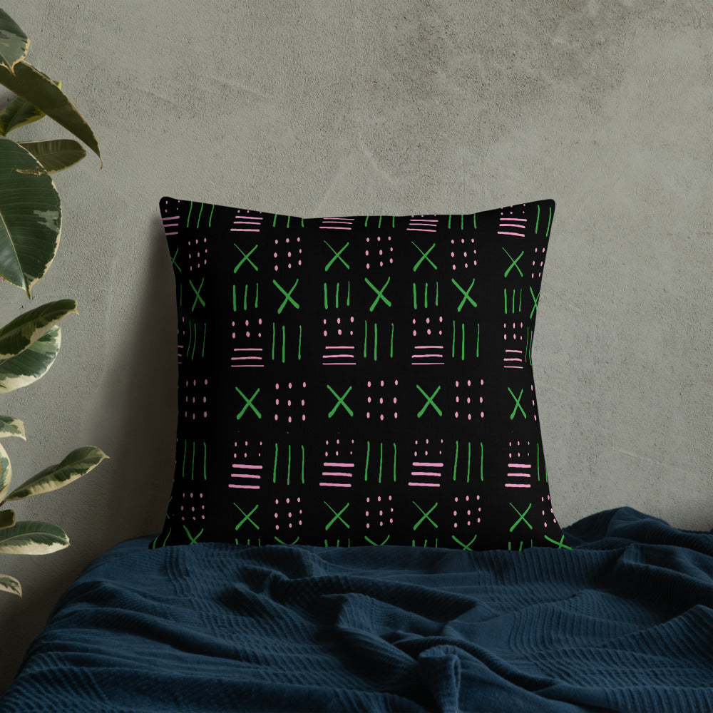 Oh so pretty throw pillow black