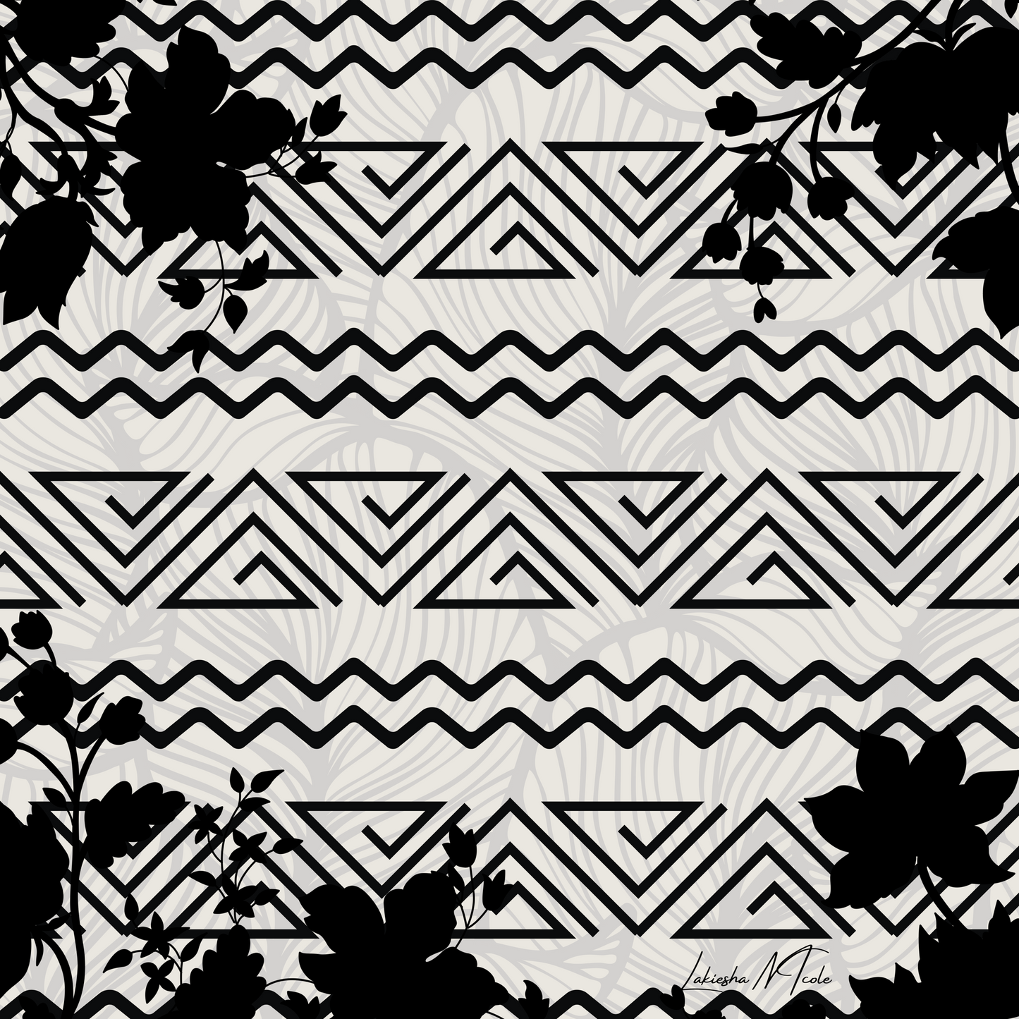 Tribal Floral Scarf